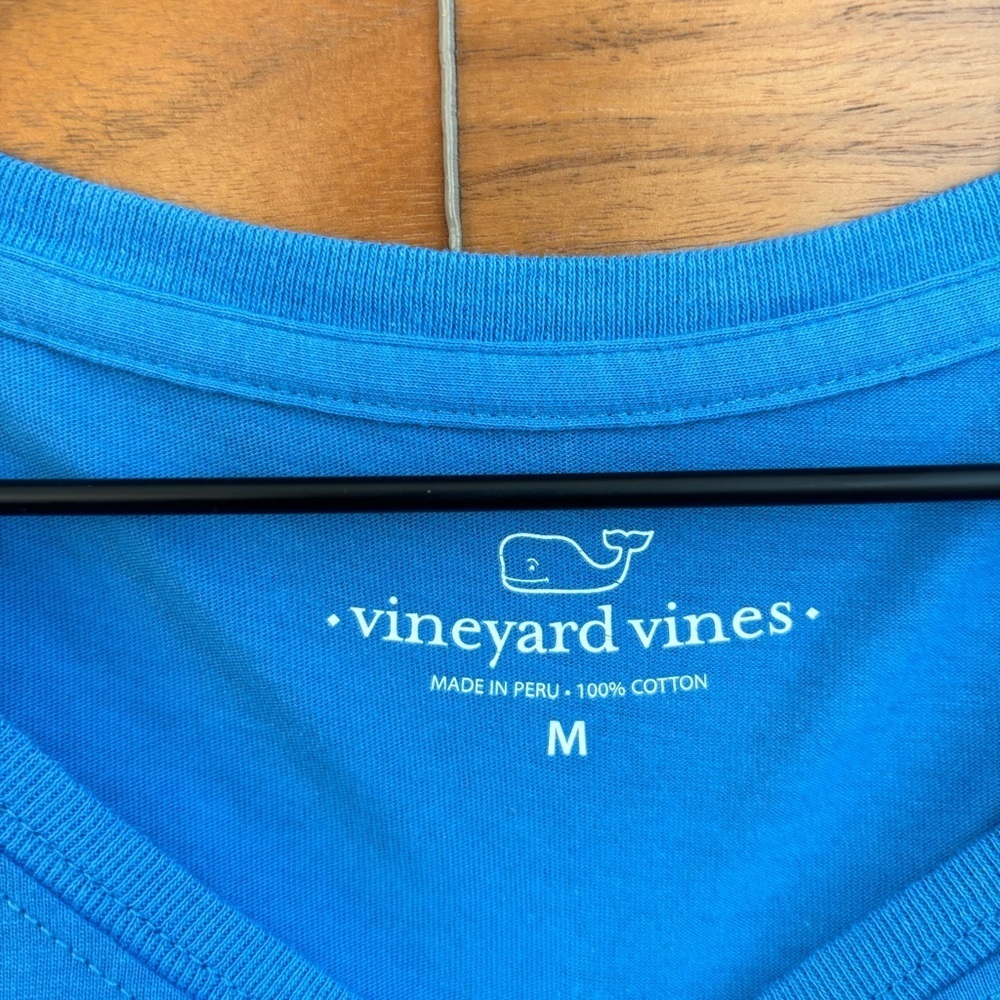 NWT VINEYARD VINES WOMENS L/S PKT TEE TOUCHDOWN, SIZE M - Picture 5 of 9